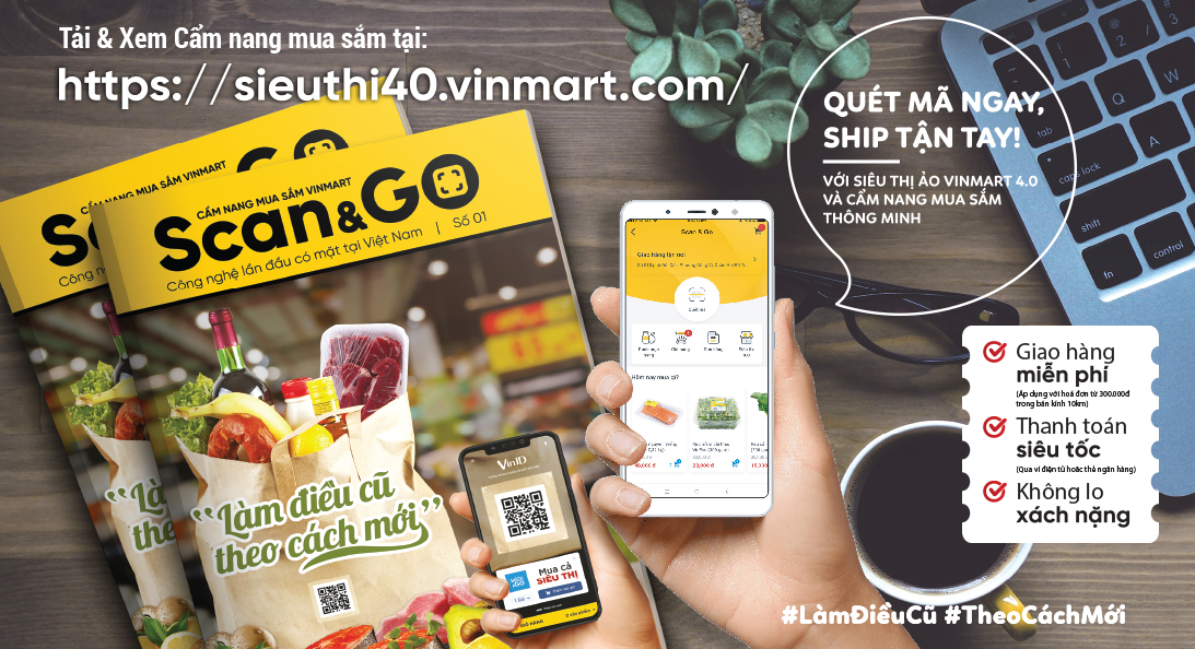 VinMart Scan & Go không lo xách nặng