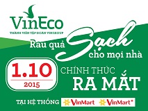 VinEco chính thức ra mắt mẻ rau củ sạch đầu tiên tại hệ thống VinMart và VinMart+