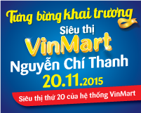 Siêu thị VinMart Nguyễn Chí Thanh khai trương - khuyến mại lớn
