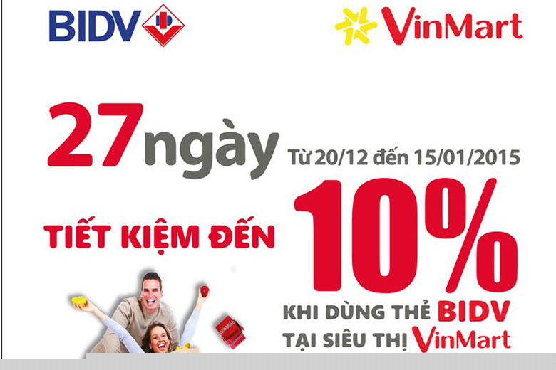 Quẹt thẻ thanh toán - Hoàn tiền mua sắm tại VinMart