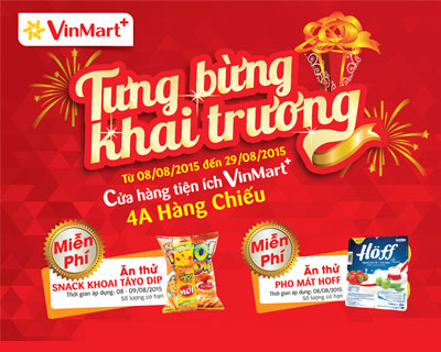 TƯNG BỪNG KHAI TRƯƠNG VINMART BÀ TRIỆU VÀ 4 CỬA HÀNG TIỆN ÍCH VINMART+ TẠI HÀ NỘI